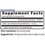 Eidon Sulfur MSM Ionic Liquid Drops 60 ml