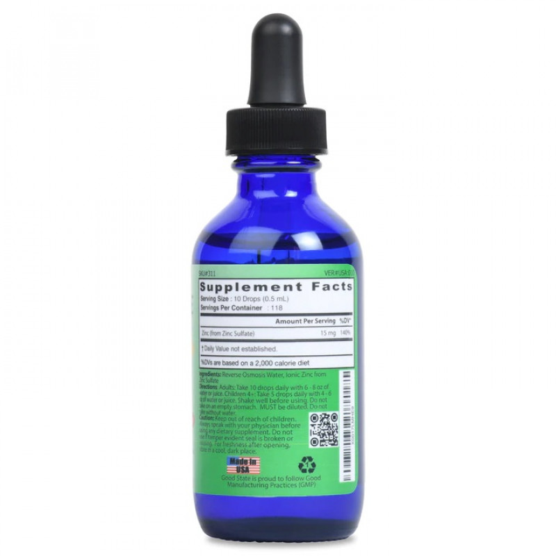 Good State Liquid Ionic Zinc Sulfate 60 ml
