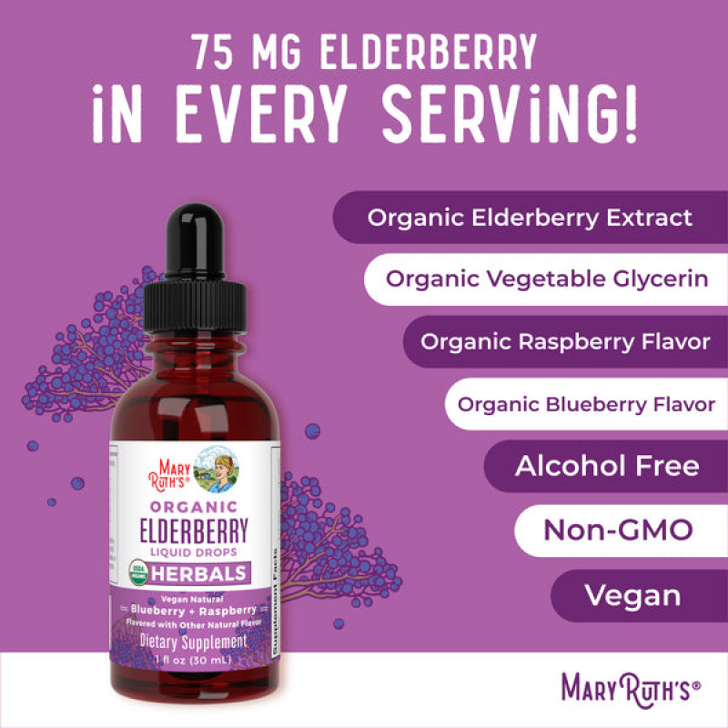 Mary Ruth's Bio Elderberry Drops 30 ml