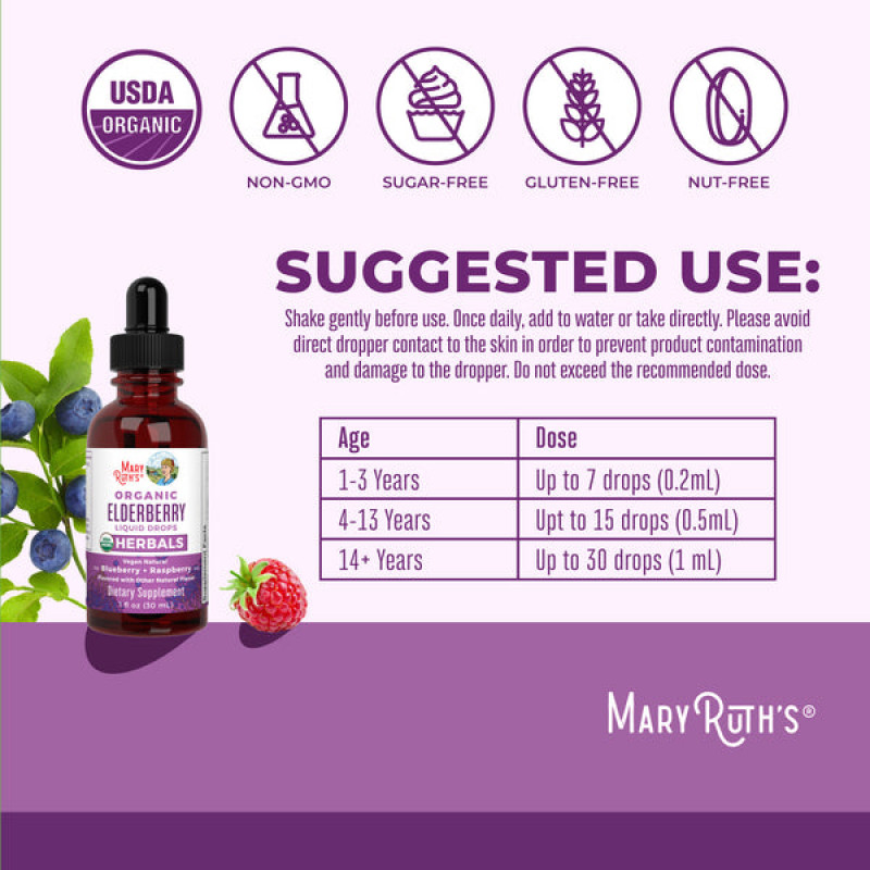 Mary Ruth's Bio Elderberry Drops 30 ml