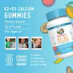 Mary Ruth's K2 + D3 Calcium Gummies 60 pcs