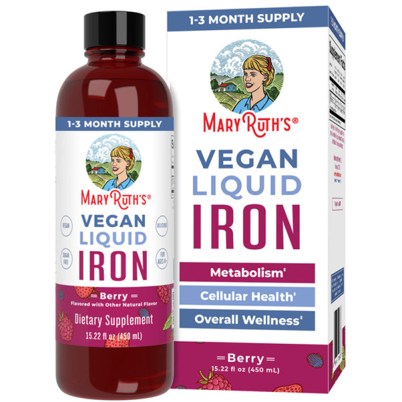 Mary Ruth's Železo tekuté vegan 450 ml