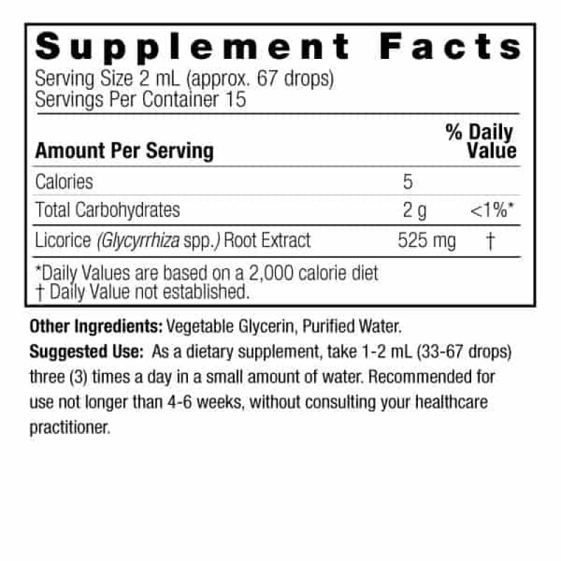 Nature's Answer Licorice Root Herbal Drops 60 ml