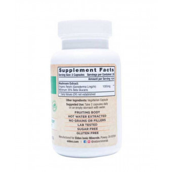 Eidon Bio organic huba Reishi extrakt 60 kapsúl Eidon Bio organic huba Reishi extrakt 60 kapsúl