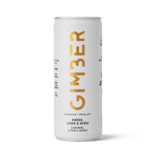Gimber Zázvor, citrón a bylinky, bio perlivý nápoj, 250 ml
