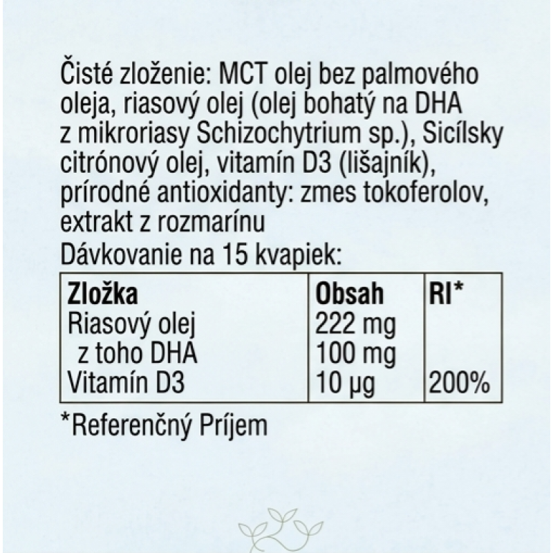 Laveen Omega-3 pre bábätká a deti kvapky s vitamínom D3 30 ml