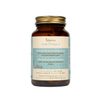 Laveen Vega Omega-3  (DHA rastlinného pôvodu) 60 tapiokových gélových kapsúl Laveen Vega Omega-3  (DHA rastlinného pôvodu) 60 tapiokových gélových kapsúl
