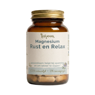 Laveen Magnesium Rest & Relax s B-komplexom, valeriánou a mučenkou 30 vegánskych kapsúl