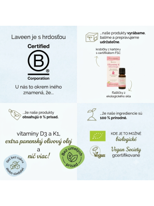 Laveen Vitamín K pre dojčatá olivové kvapky 10 ml