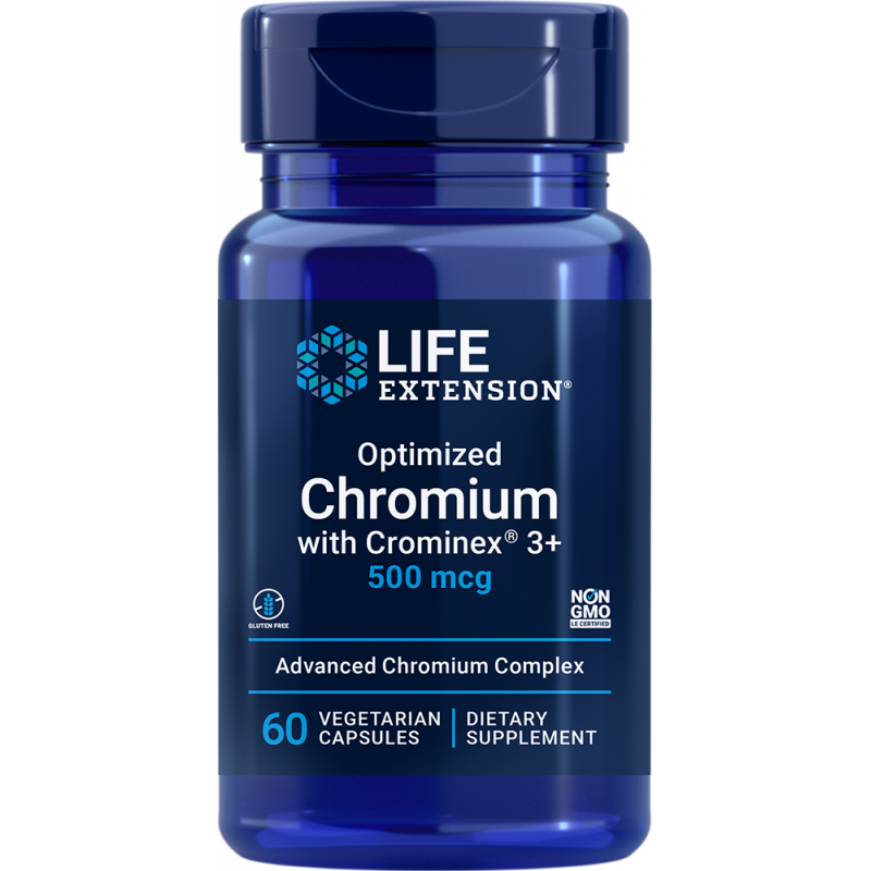 Life Extension Optimized Chromium with Crominex 60 Vegetarian Capsules
