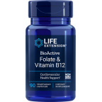 Life Extension BioActive Folate & Vitamin B12 90 Count