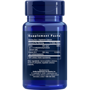 Life Extension BioActive Folate & Vitamin B12 90 ks Life Extension BioActive Folate & Vitamin B12 90 ks