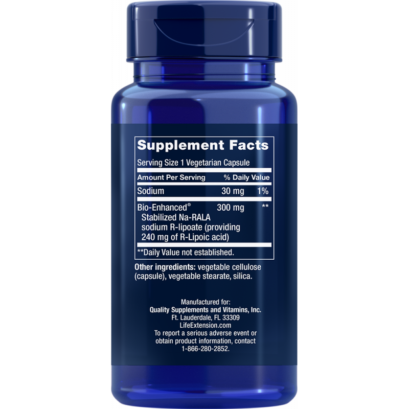 Life Extension Super R-Lipoic Acid 60 Capsules
