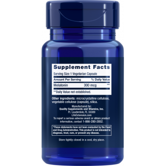 Life Extension Melatonin 100 ks 300 mcg Life Extension Melatonin 100 ks 300 mcg