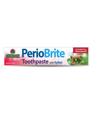 Nature's Answer Rozjasňujúca prírodná zubná pasta Periobrite so xylitolom bez fluoridu 113,4 g