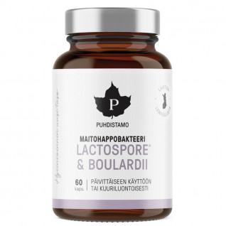 Puhdistamo Probiotiká Lactic Acid Bacteria Boulardii, LactoSpore a Lynside Puhdistamo Probiotiká Lactic Acid Bacteria Boulardii, LactoSpore a Lynside