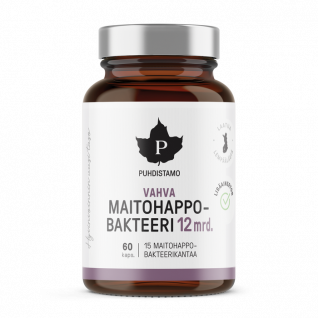 Puhdistamo Probiotiká Strong Lactic Acid Bacteria 12 mld. Puhdistamo Probiotiká Strong Lactic Acid Bacteria 12 mld.
