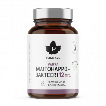 Puhdistamo Probiotiká Strong Lactic Acid Bacteria 12 mld. Puhdistamo Probiotiká Strong Lactic Acid Bacteria 12 mld.