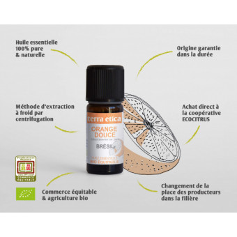 terra etica Bio esenciálny olej sladký pomaranč, 10 ml